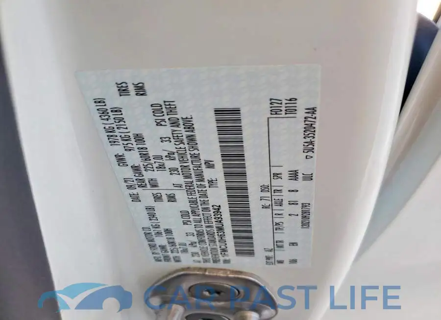 1FMCU0H63MUA93942# 13