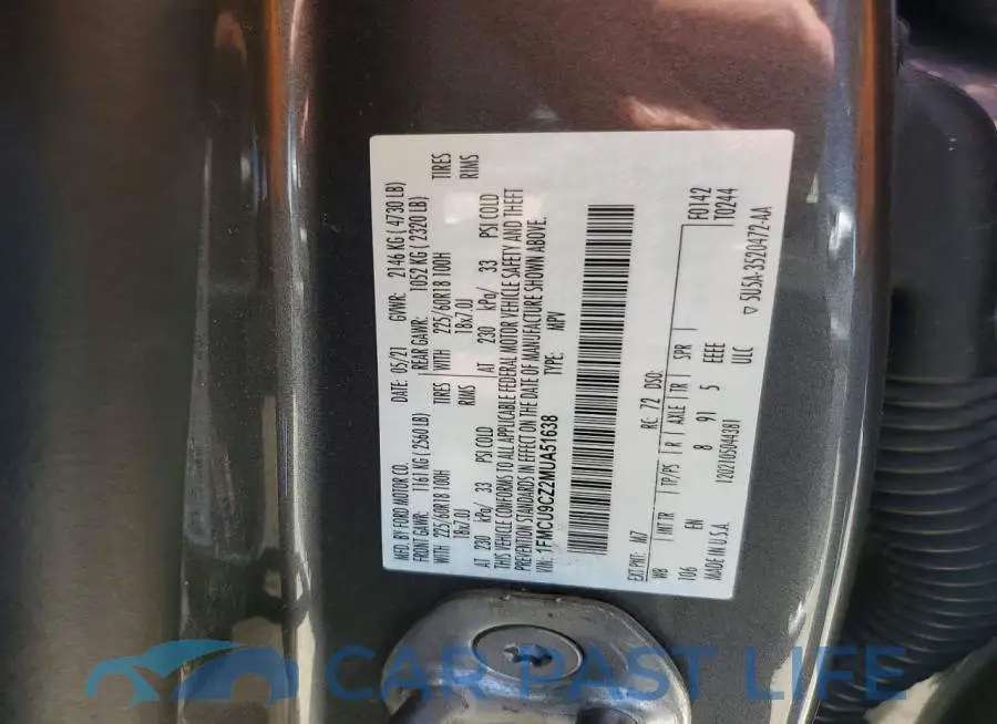 1FMCU9CZ2MUA51638# 13