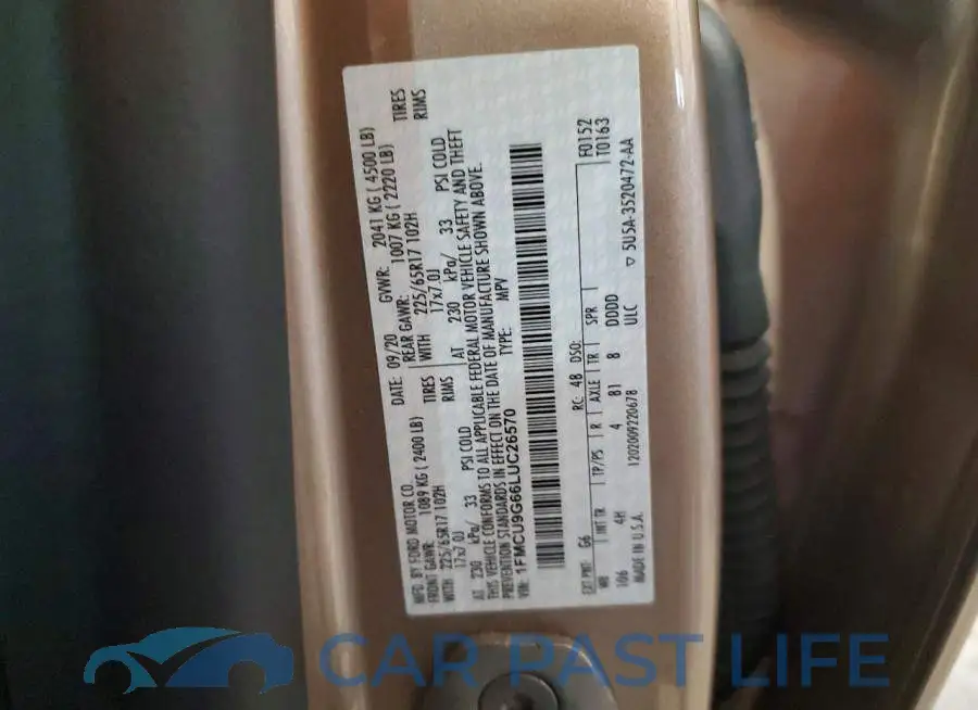 1FMCU9G66LUC26570# 13