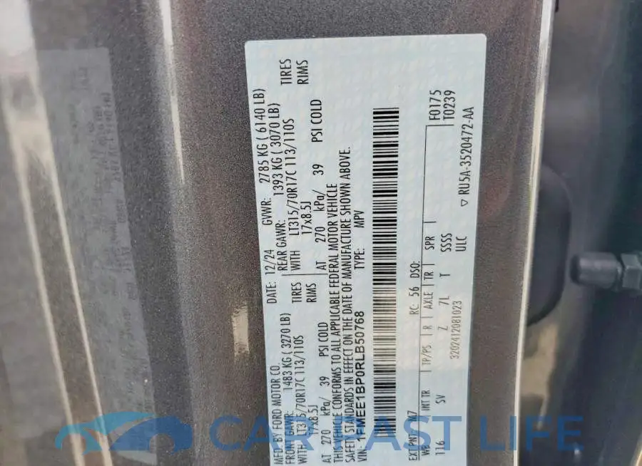 1FMEE1BP0RLB50768# 13