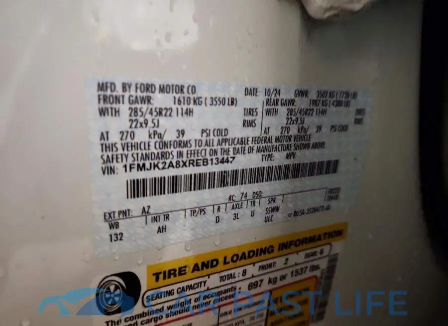 1FMJK2A8XREB13447# 13
