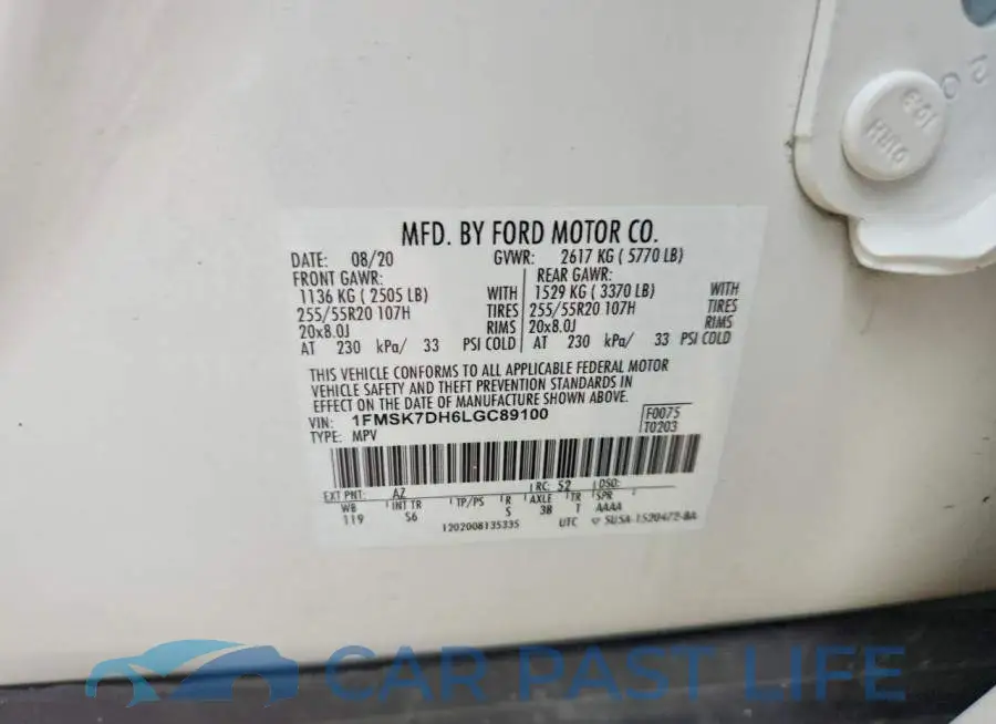 1FMSK7DH6LGC89100# 13