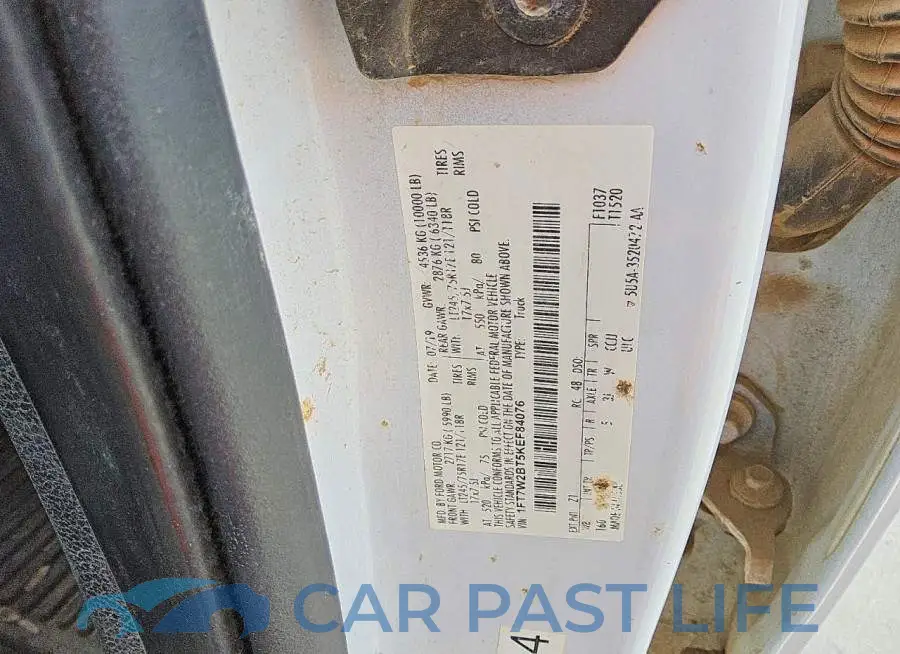 1FT7W2BT5KEF84076# 12