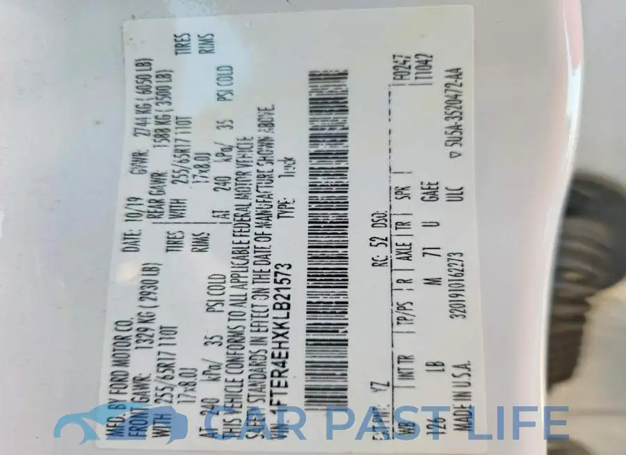 1FTER4EHXKLB21573# 13