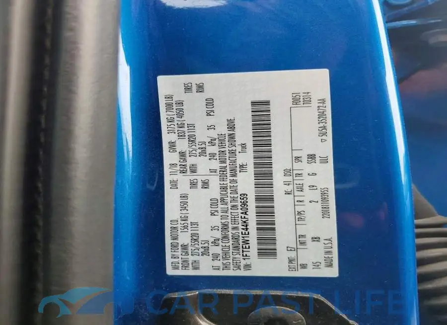 1FTEW1E44KFA09659# 12