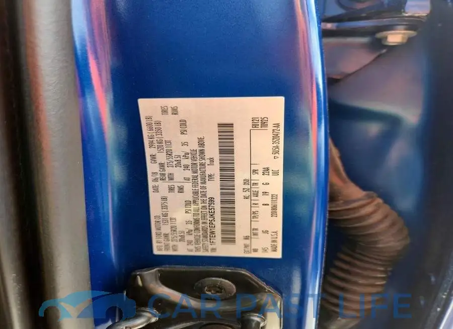 1FTEW1EP5JKE57599# 12