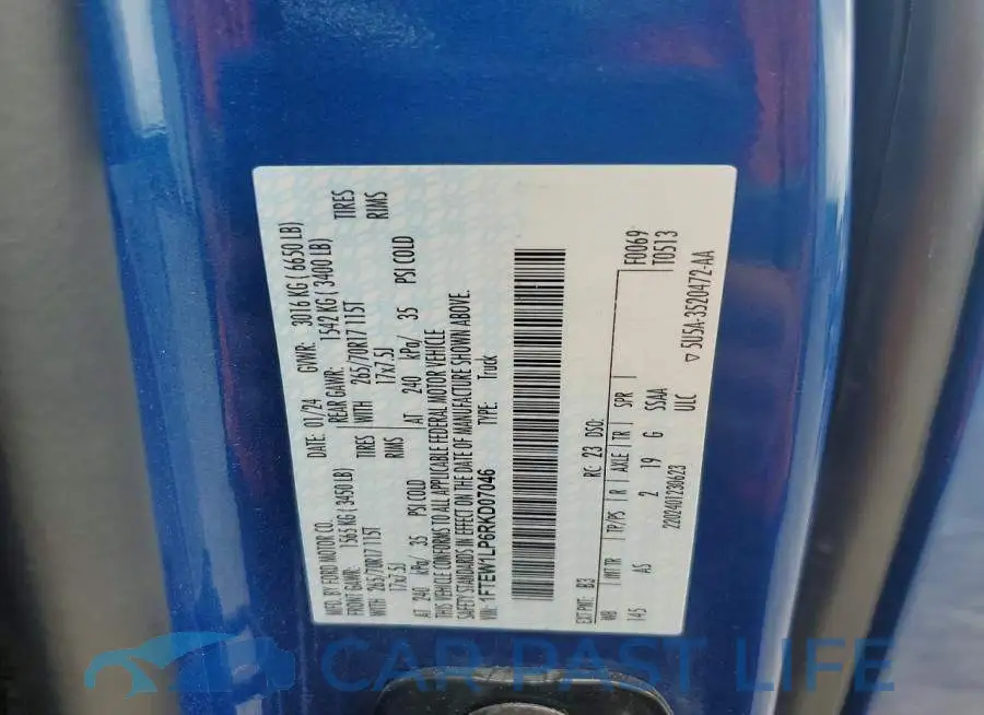 1FTEW1LP6RKD07046# 12