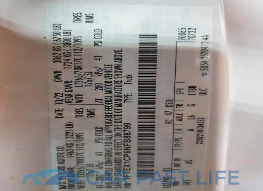 1FTEX1CP6NFB88799# 13