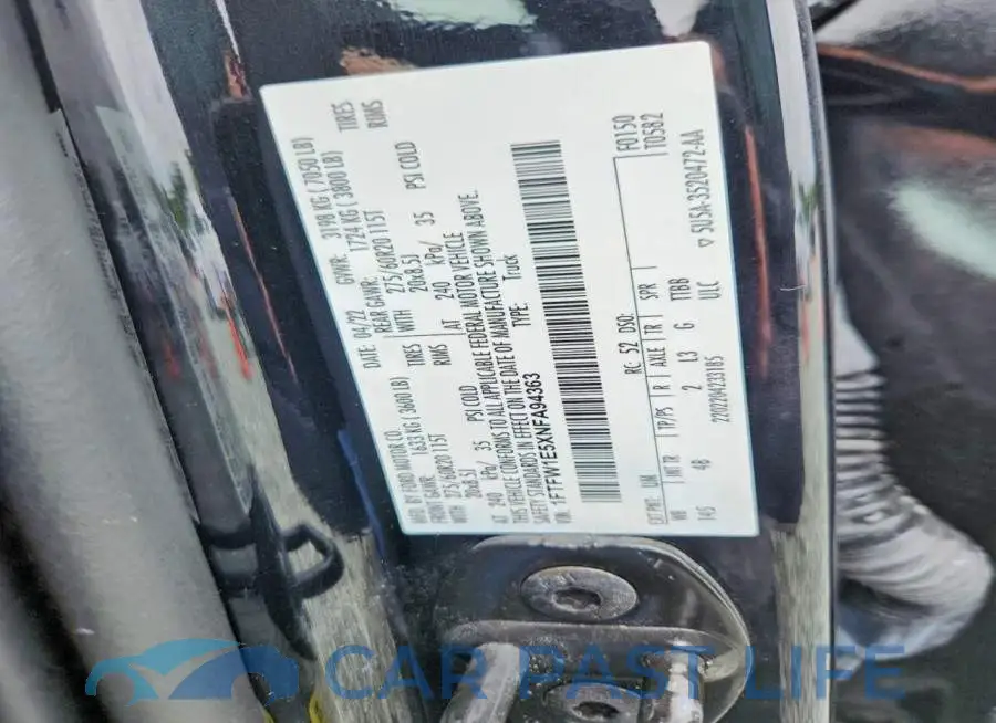 1FTFW1E5XNFA94363# 12