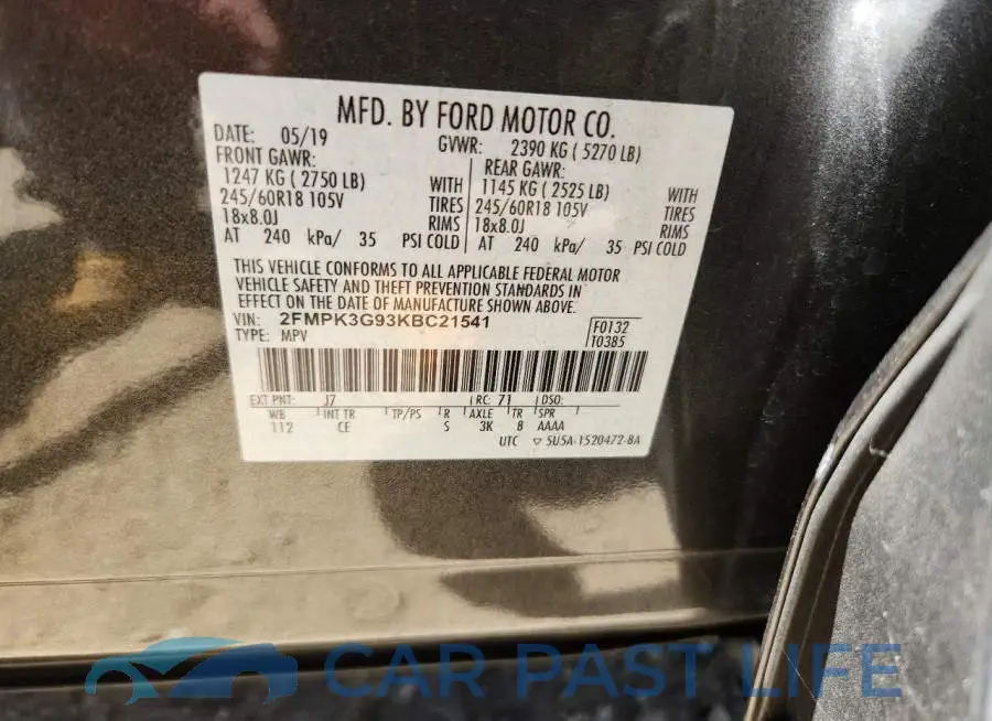 2FMPK3G93KBC21541# 13