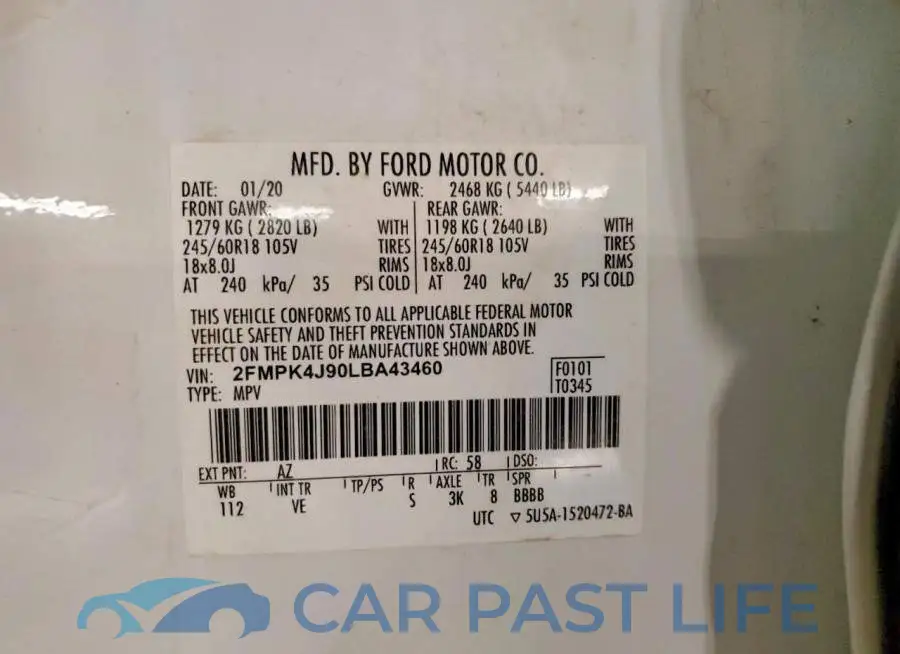 2FMPK4J90LBA43460# 13