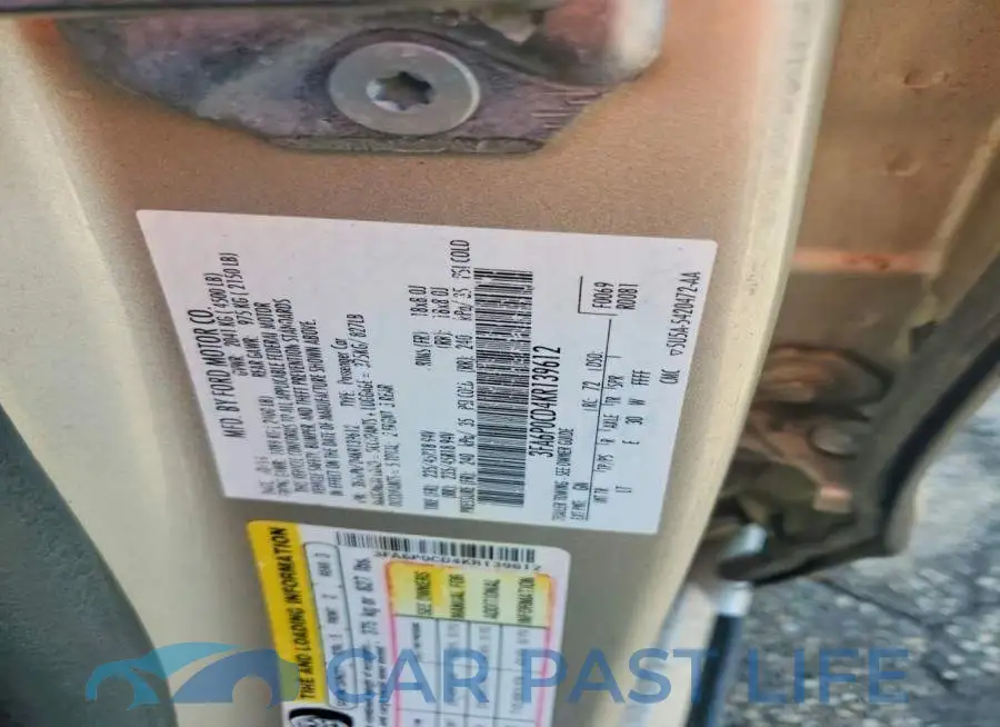 3FA6P0CD4KR139612# 12