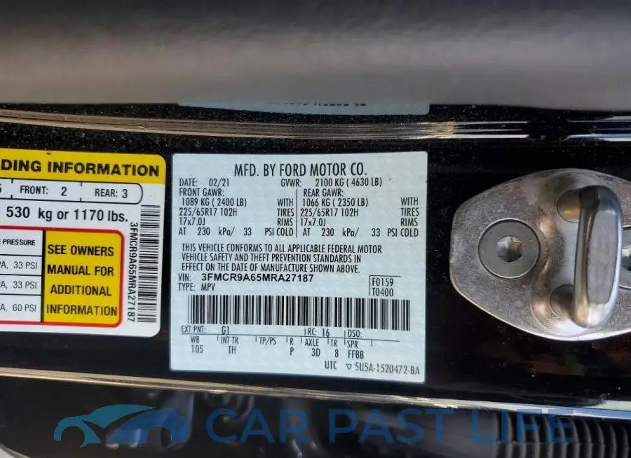 3FMCR9A65MRA27187# 12