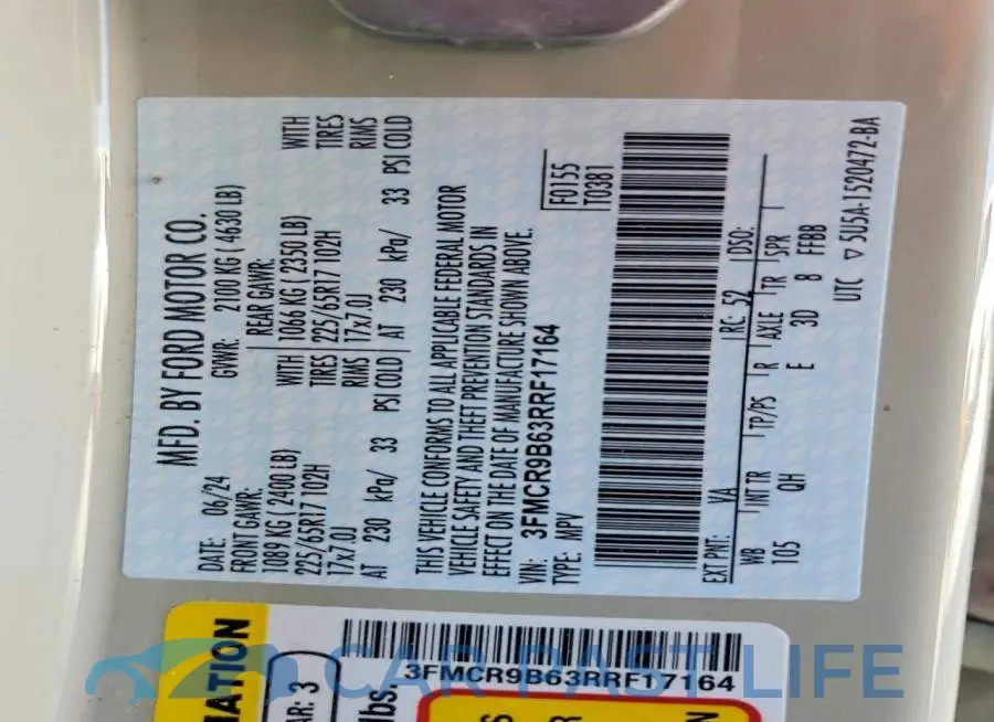 3FMCR9B63RRF17164# 14