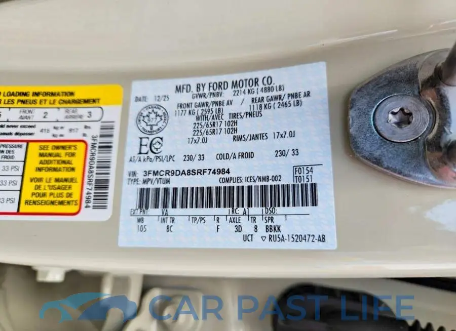 3FMCR9DA8SRF74984# 13