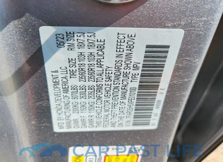 7FARS5H5XPE010100# 12