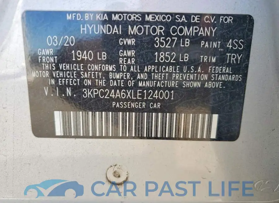 3KPC24A6XLE124001# 12