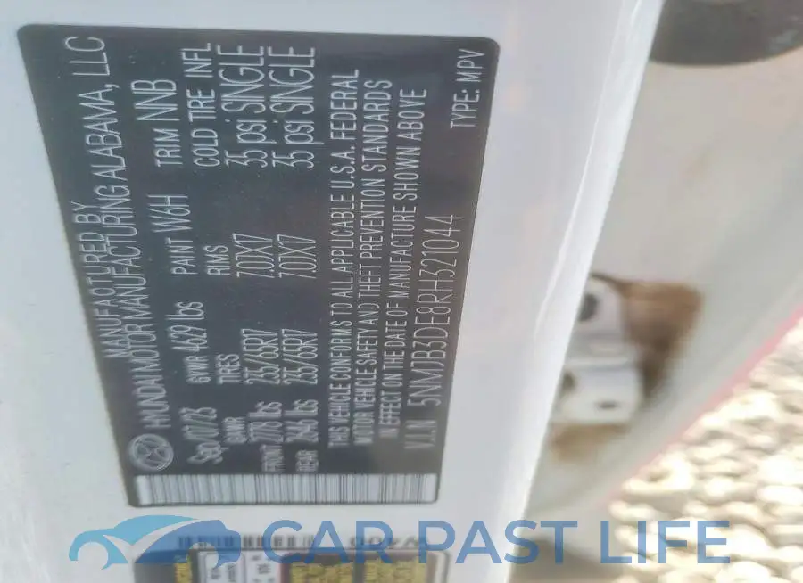 5NMJB3DE8RH321044# 13
