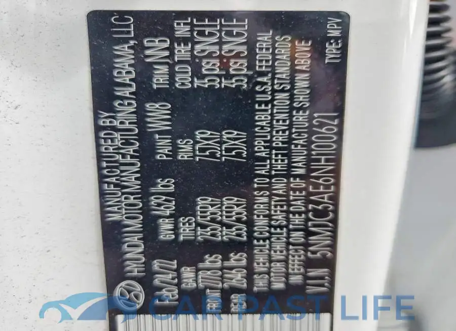 5NMJC3AE6NH100621# 14