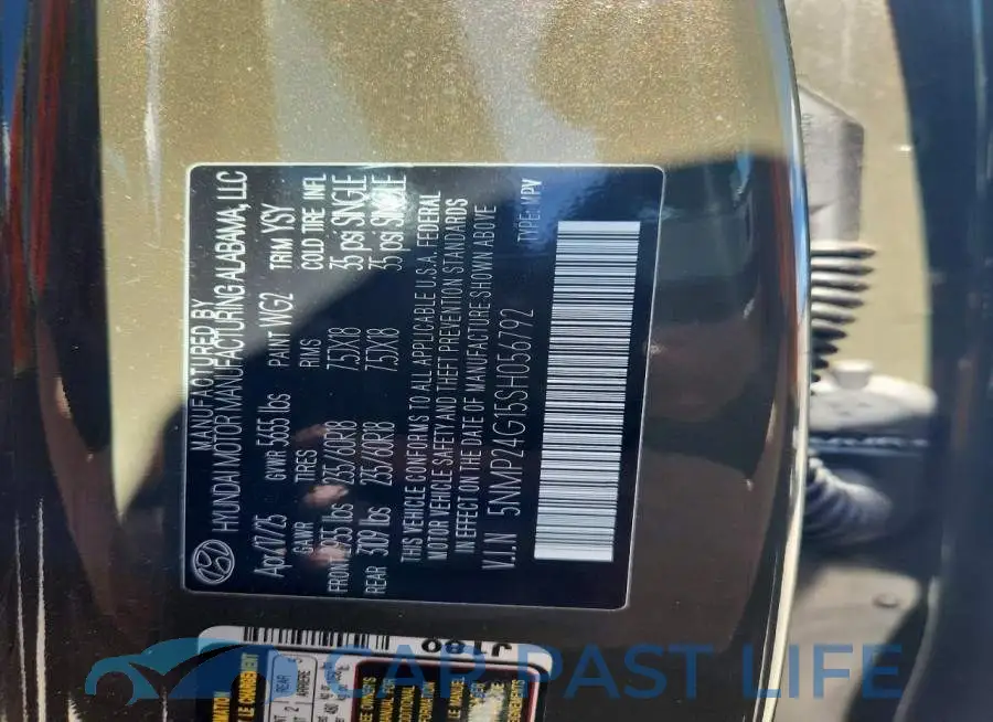5NMP24G15SH056792# 13
