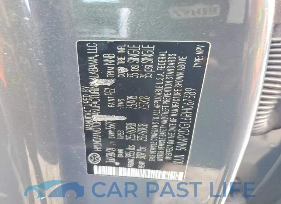 5NMP2DGL6RH067389# 13