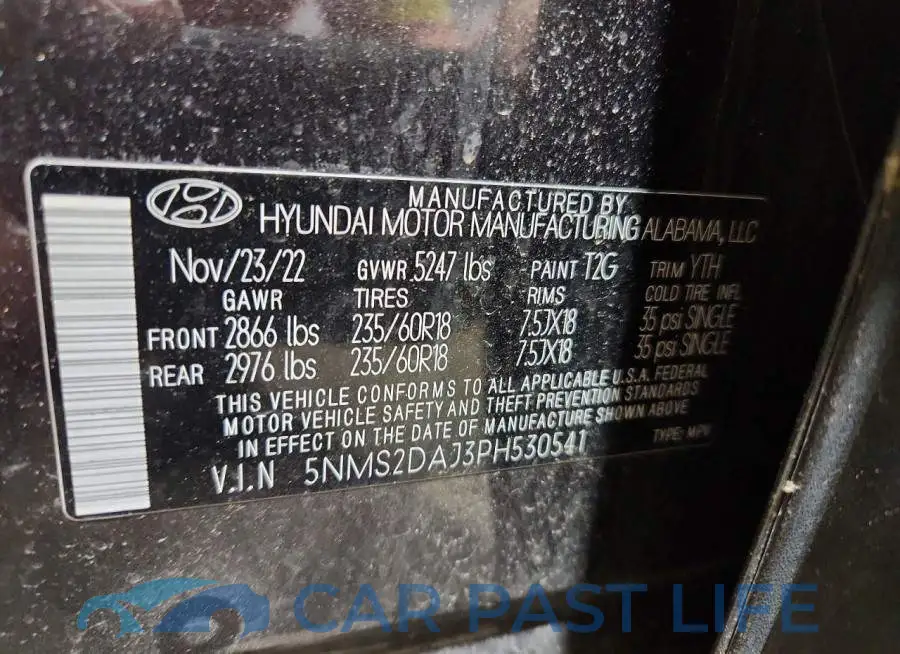 5NMS2DAJ3PH530541# 14