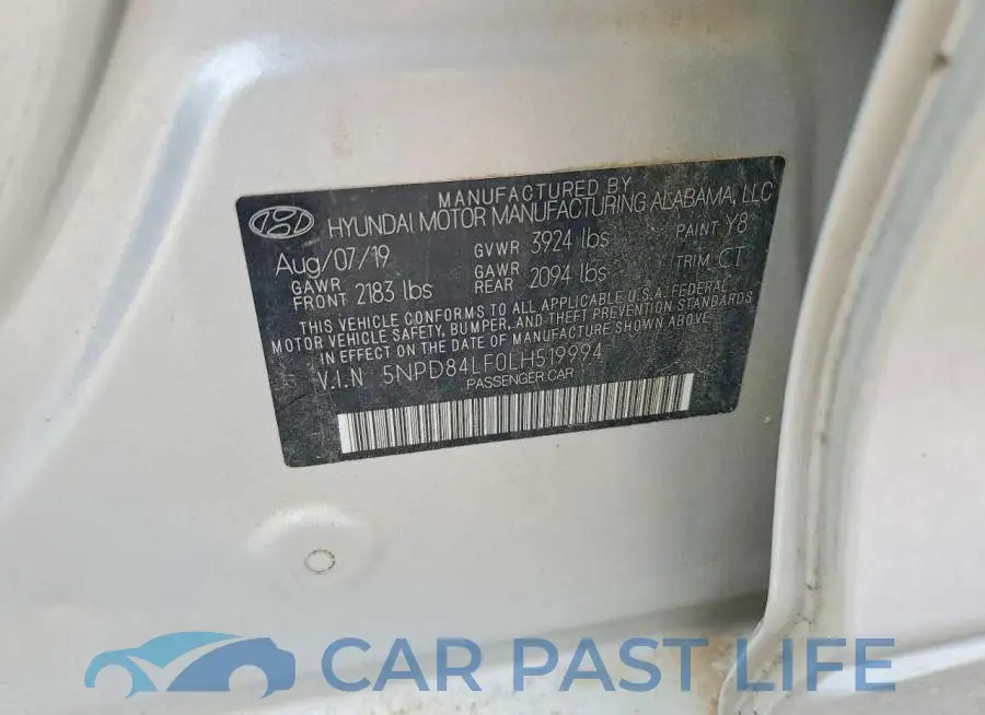 5NPD84LF0LH519994# 12