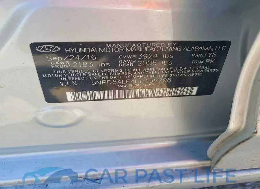 5NPD84LF4HH138298# 12