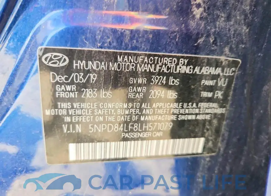 5NPD84LF8LH571079# 12