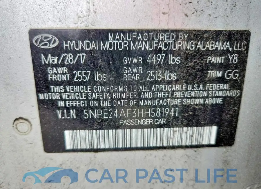5NPE24AF3HH581941# 12