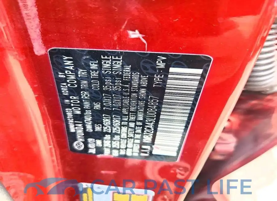 KM8J2CA43LU084857# 13