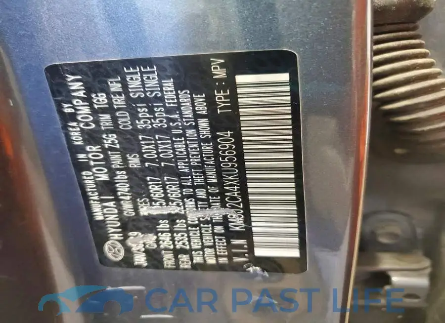 KM8J2CA4XKU956904# 13