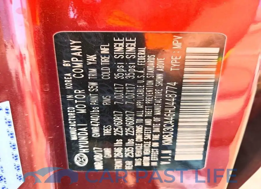 KM8J3CA46HU448774# 12