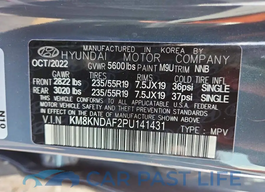 KM8KNDAF2PU141431# 13