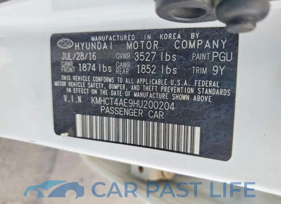 KMHCT4AE9HU200204# 12
