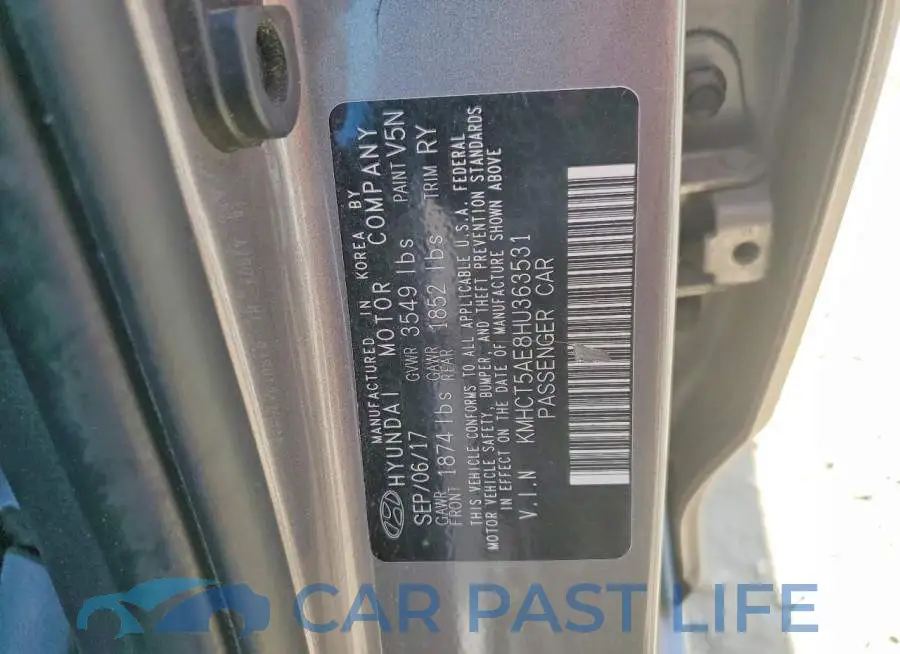 KMHCT5AE8HU363531# 12