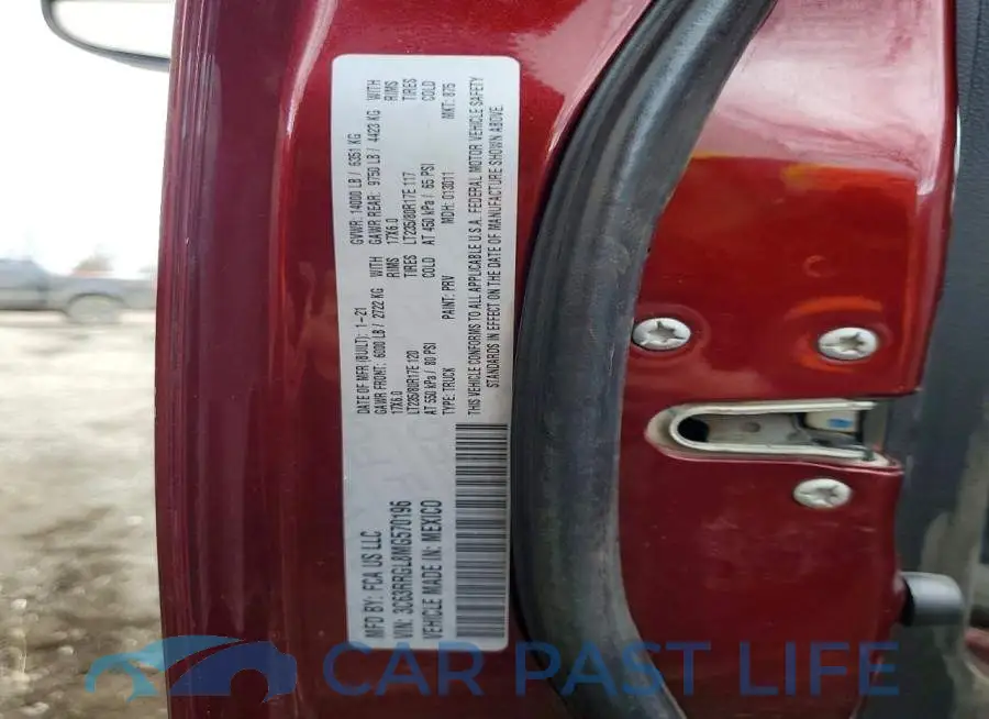 3C63RRGL8MG570196# 12