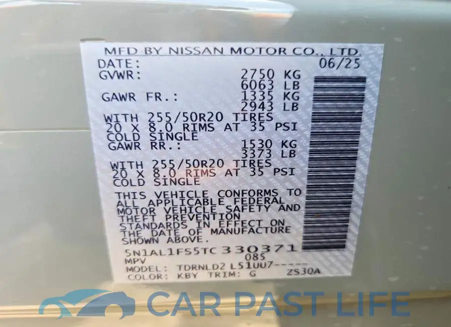 5N1AL1FS5TC330371# 13