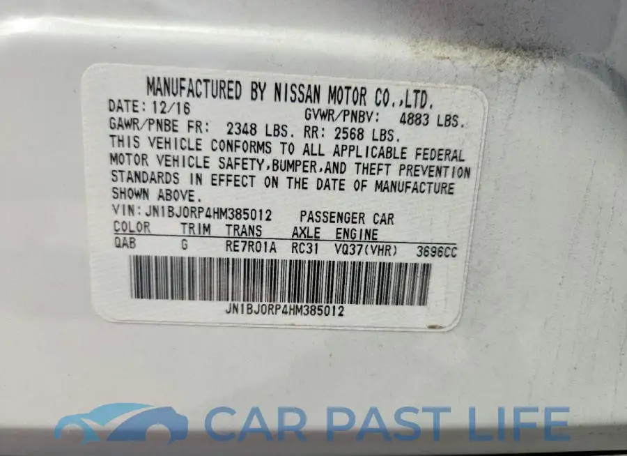 JN1BJ0RP4HM385012# 13