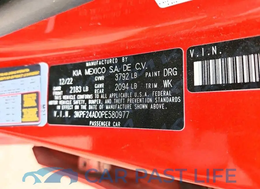 3KPF24AD0PE580977# 12