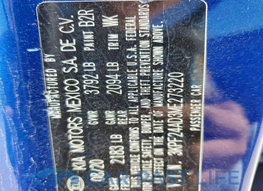 3KPF24AD3ME273220# 12
