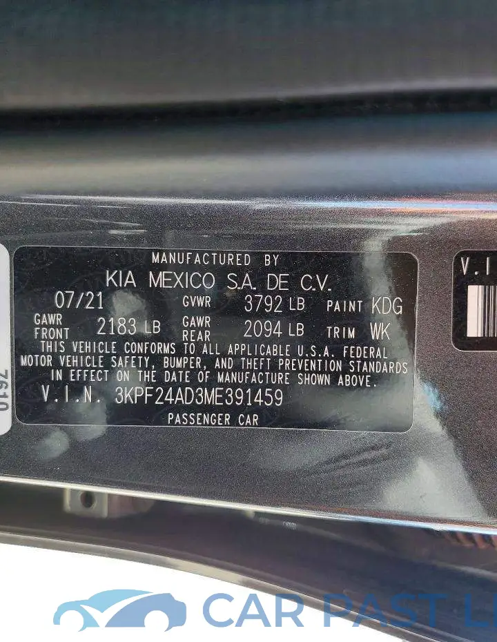 3KPF24AD3ME391459# 12