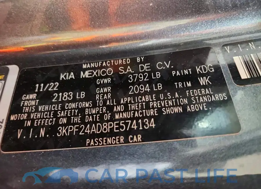 3KPF24AD8PE574134# 13