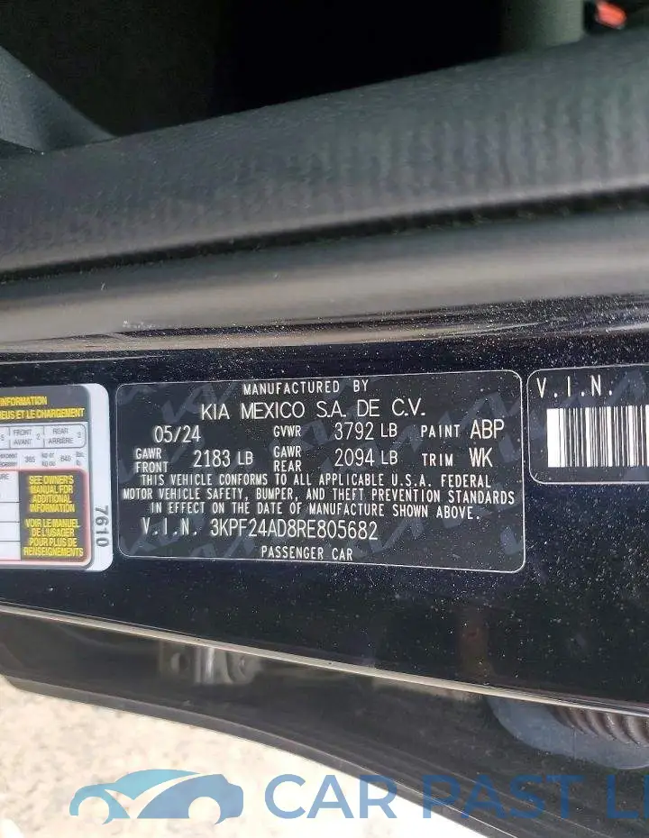 3KPF24AD8RE805682# 12
