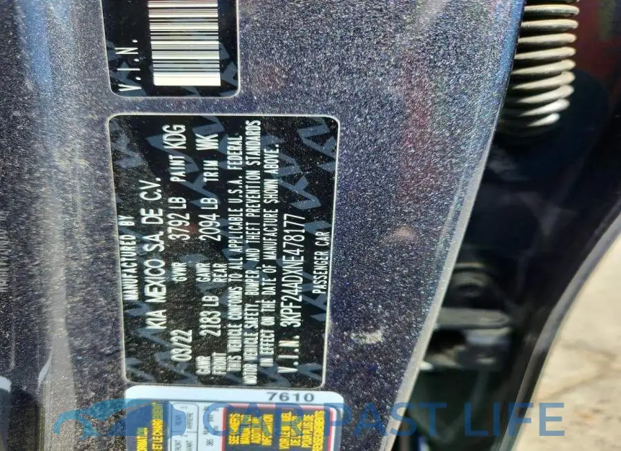 3KPF24ADXNE478177# 13
