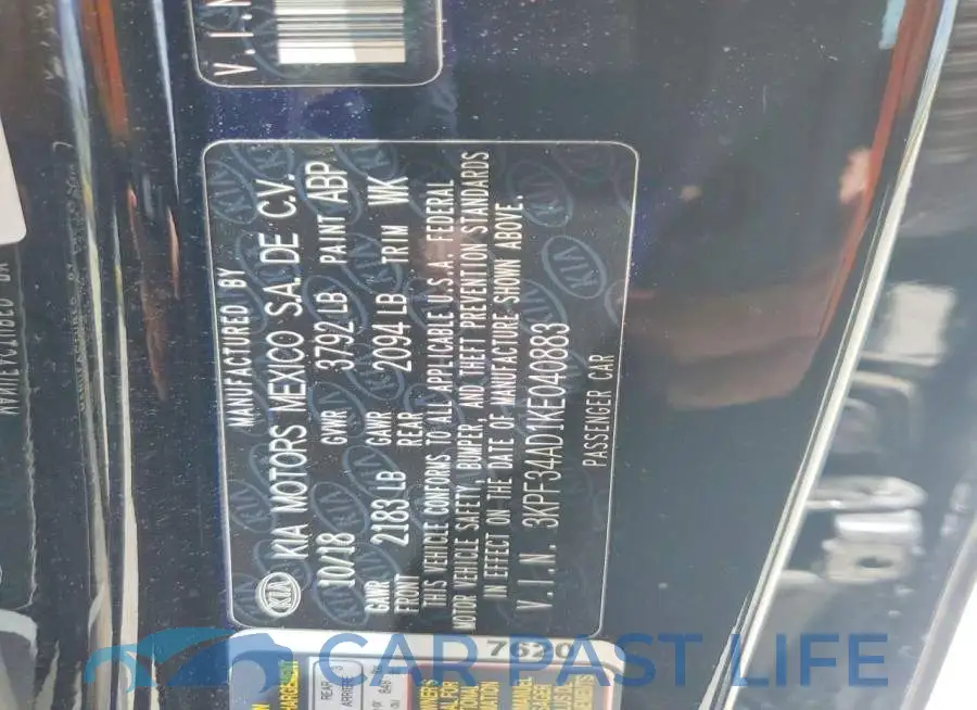 3KPF34AD1KE040883# 12