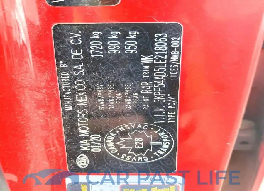 3KPF54AD5LE218063# 13