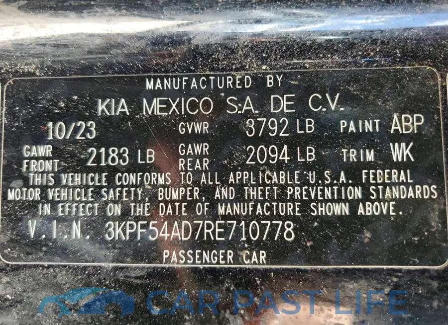 3KPF54AD7RE710778# 13