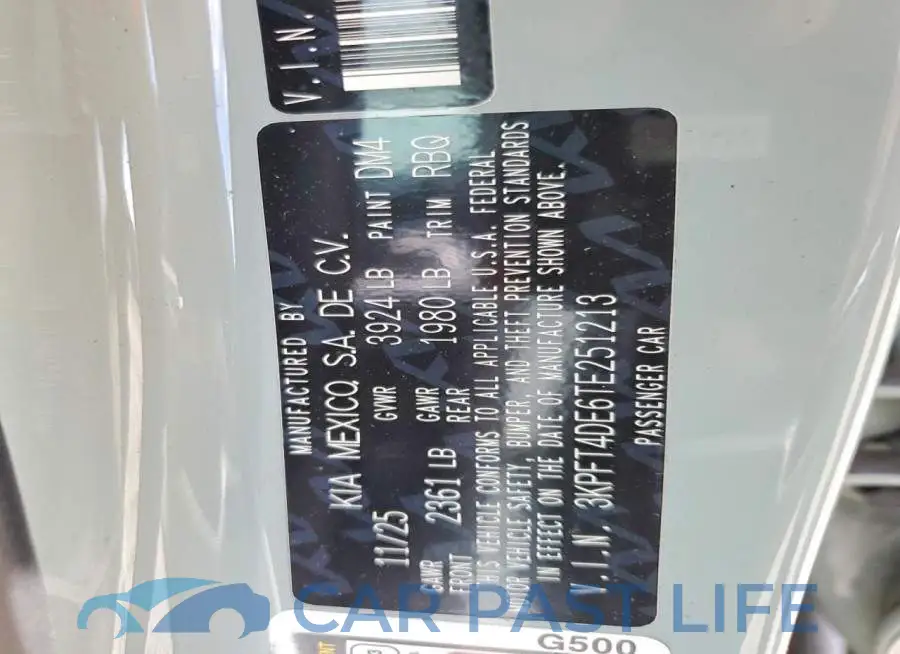 3KPFT4DE6TE251213# 12