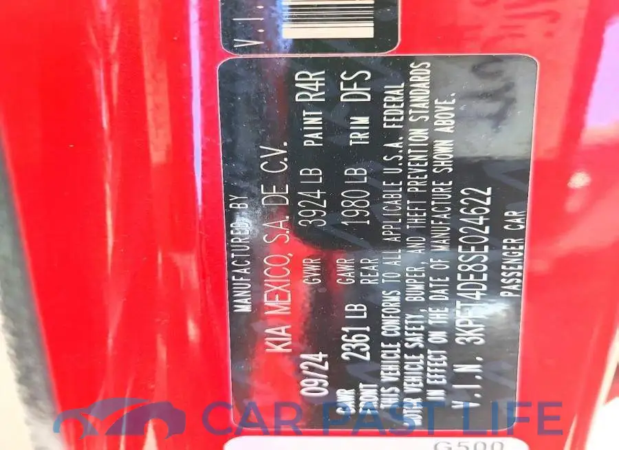 3KPFT4DE8SE024622# 12